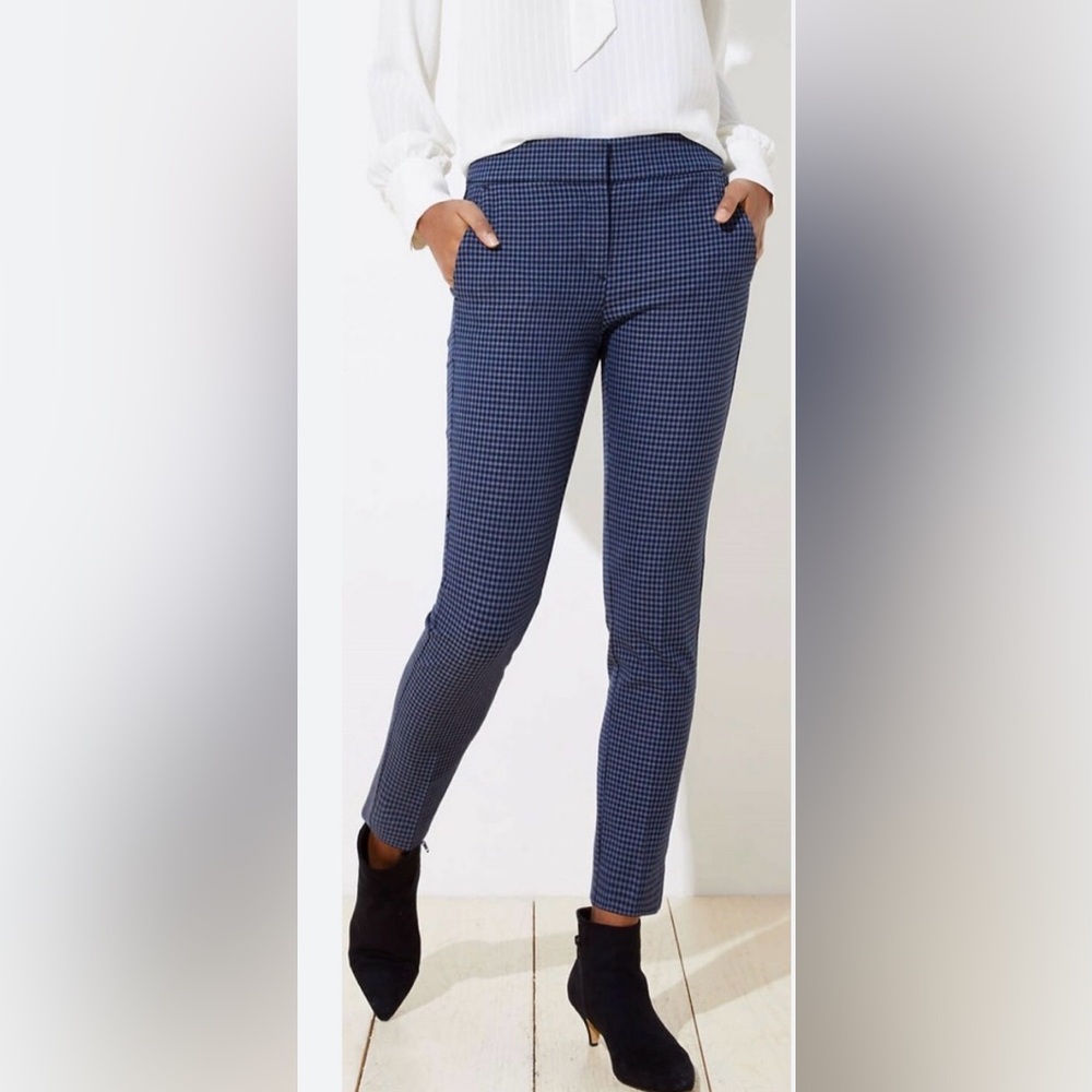 LOFT by Ann Taylor Marisa Fit Check Ankle Pants size 2